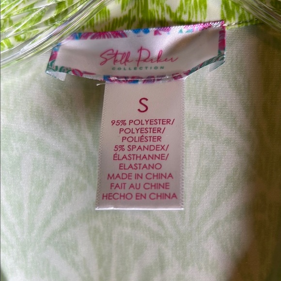 Green Patterned Midi Dress - Picture 2 of 3